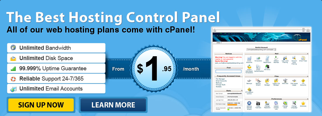 Make your life easy - use one of the most popular web hosting control panel.